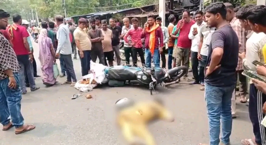 पाथरडीह में दर्दनाक सड़क हादसा, बाइक सवार युवक की मौत