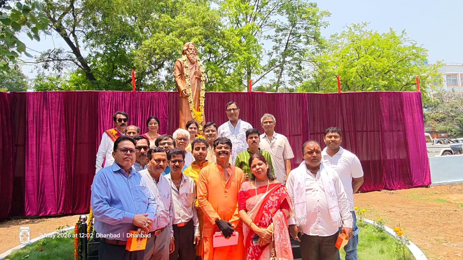 25 बैशाख पर धनबाद में कविगुरु रवींद्रनाथ टैगोर की प्रतिमा स्थापित, बंगाली समाज में खुशी की लहर