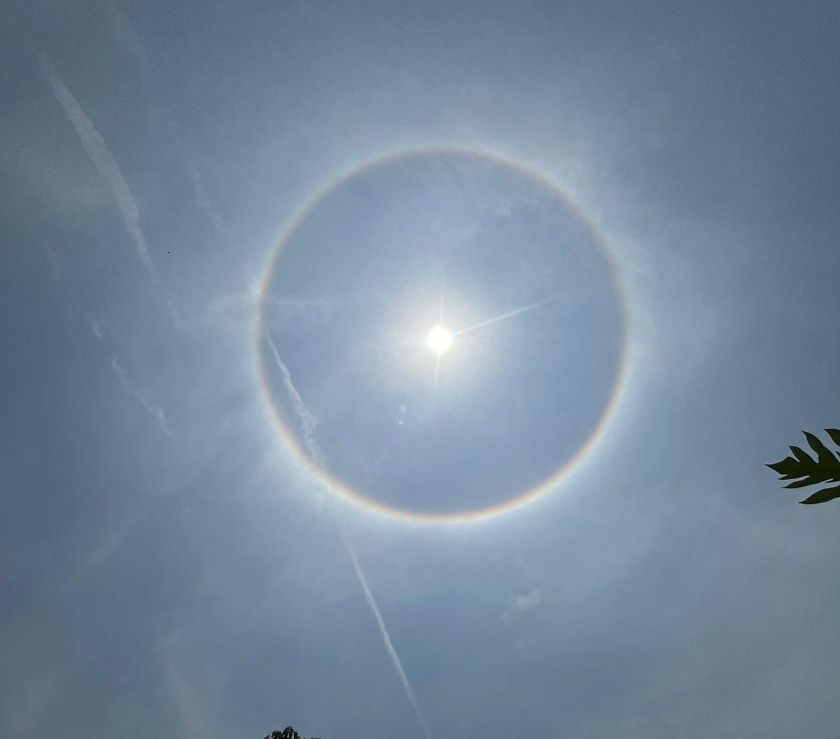 धनबाद के आसमान में दिखा Sun Halo, सूरज के चारों ओर बना रहस्यमयी घेरा