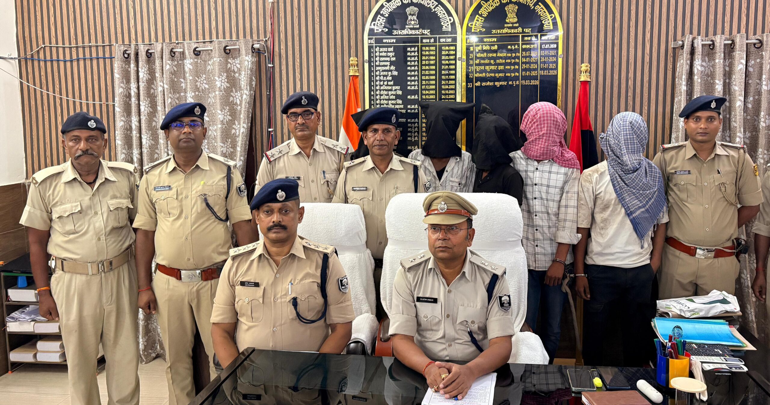 bhagalpur पिकअप चालक से लूट मामले में नवगछिया पुलिस की बड़ी कार्रवाई, तीन अपराधी गिरफ्तार