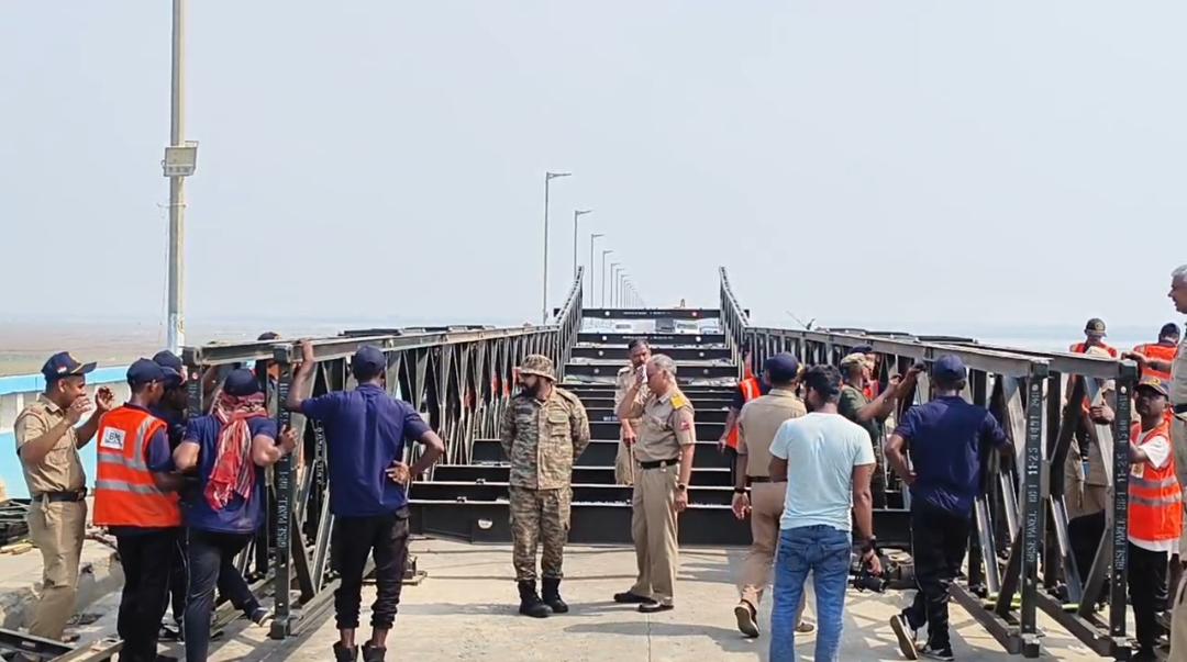 विक्रमशिला सेतु संकट के बीच सेना ने संभाला मोर्चा, युद्धस्तर पर बन रहा 25 टन क्षमता वाला बेली ब्रिज