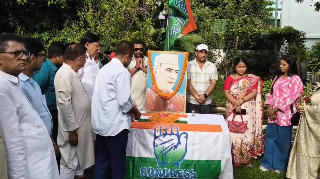 भागलपुर में कांग्रेस ने मनाई नेहरू जी की 62वीं पुण्यतिथि, अजीत शर्मा ने दी श्रद्धांजलि