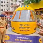 धनबाद में हेलमेट थीम पर बना आधुनिक ट्रैफिक पोस्ट, एसएसपी ने किया लोकार्पण