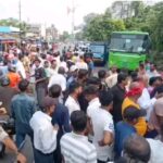 उमेश यादव हत्याकांड को लेकर झरिया में सड़क जाम, मुआवजे और गिरफ्तारी की मांग