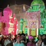 झरिया में मुहर्रम पर निकला भव्य ताजिया जुलूस, युवाओं के हैरतअंगेज करतब बने आकर्षण का केंद्र
