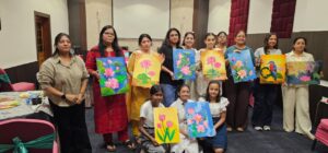 लाइव म्यूजिक और लाइव पेंटिंग के संग सजा रचनात्मकता का रंगमंच, धनबाद में छठे कैनवस पेंटिंग वर्कशॉप का आयोजन