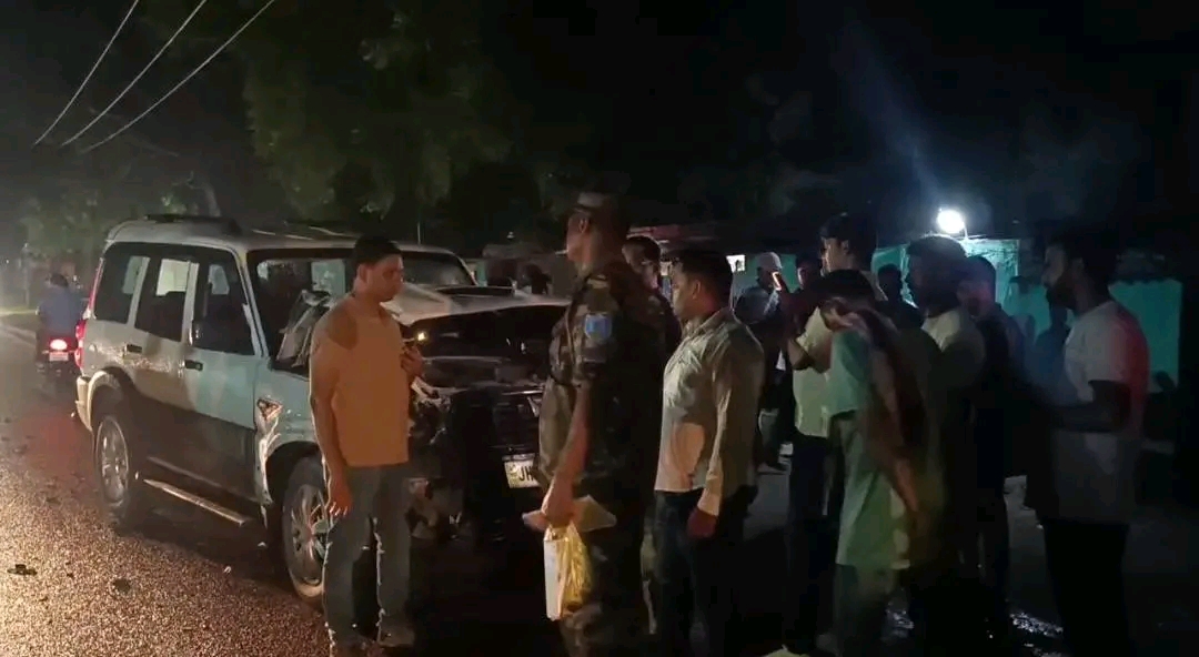 झरिया स्कॉर्पियो और बाइक की आमने-सामने टक्कर, युवक की मौत; दंपती गंभीर घायल