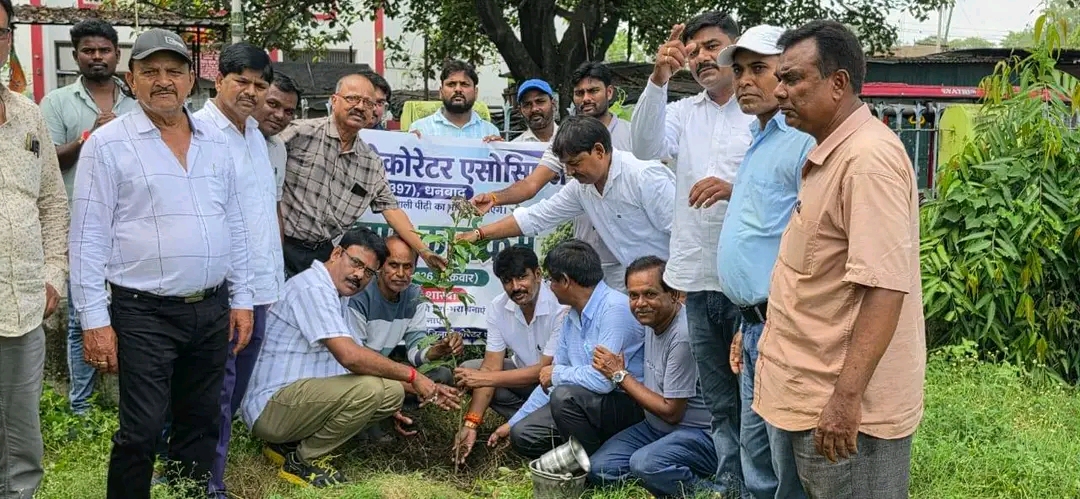 धनबाद जिला डेकोरेटर एसोसिएशन की सिंदरी शाखा ने किया वृक्षारोपण, पर्यावरण संरक्षण का लिया संकल्प