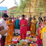 धनबाद: बिनोद बिहारी चौक में भव्य शिव-हनुमान मंदिर निर्माण का शुभारंभ, भूमि पूजन संपन्न