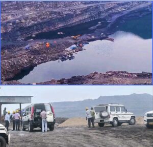 katras बारिश से STG आउटसोर्सिंग में जलभराव, डूबे करीब 3 लाख टन कोयले को बचाने के लिए अधिकारियों ने किया निरीक्षण