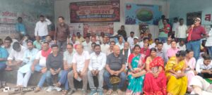 गोविंदपुर-निरसा एलिवेटेड रोड पर भाकपा (माले) का प्रदर्शन, स्थानीय रोजगार की उठी मांग
