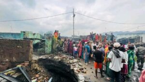 jharia भू-धंसान स्थल पर पहुंचीं विधायक रागिनी सिंह, BCCL अधिकारियों को लगाई फटकार; एक सप्ताह में पुनर्वास का अल्टीमेटम