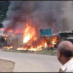 बोकारो सेक्टर-6 मार्केट में भीषण आग, 6 दुकानें जलकर खाक; लाखों के नुकसान की आशंका