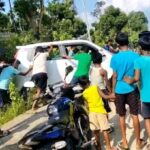 त्रिपुरा में कुमारघाट–कैलाशहर हाईवे पर कार दुर्घटनाग्रस्त, महिला, पति और बच्चा सुरक्षित
