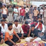बलियापुर चौक पर सड़क हादसे के बाद हंगामा, युवक की मौत से आक्रोशित ग्रामीणों ने किया जाम