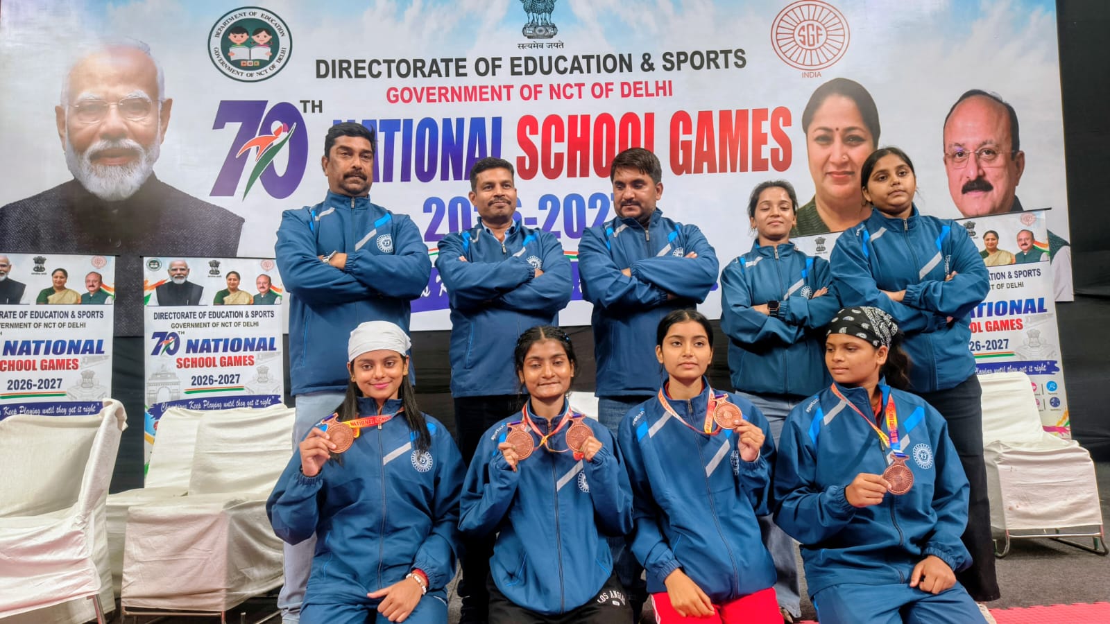 राष्ट्रीय स्कूली गतका चैंपियनशिप में धनबाद की बेटियों ने जीते दो कांस्य पदक