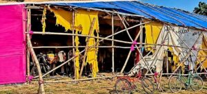 जामताड़ा में दुर्गापूजा पंडाल में आधी रात लगी आग, ग्रामीणों ने निष्पक्ष जांच की मांग की