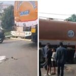 धनबाद के खरनी मोड़ पर सड़क हादसा, टैंकर की चपेट में आने से एक व्यक्ति की मौत