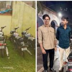 कतरास में पुलिस की कार्रवाई, तेज आवाज वाली मॉडिफाइड बुलेट के साथ 9 युवक पकड़े गए, 5 बाइक जब्त