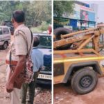 धनबाद में अवैध पार्किंग के खिलाफ कार्रवाई, क्रेन से 10 वाहन जब्त